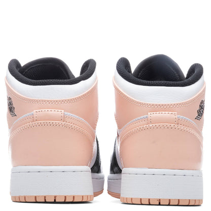 Air Jordan 1 Mid (GS) - White/Arctic Orange