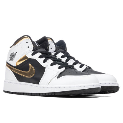 Air Jordan 1 Mid (GS) - White/Multi