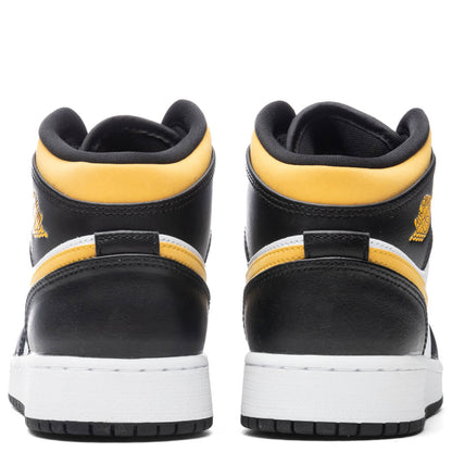 Air Jordan 1 Mid (GS) - White/Pollen/Black