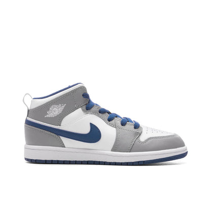 Air Jordan 1 Mid (PS) - Cement Grey/White/True Blue
