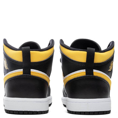Air Jordan 1 Mid (PS) - White/Pollen/Black