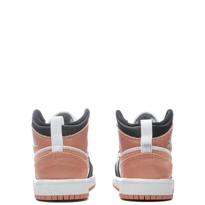 Air Jordan 1 Mid (TD) - White/Light Madder Root/Black