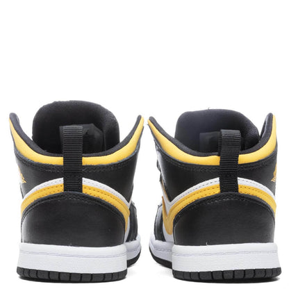 Air Jordan 1 Mid (TD) - White/Pollen/Black