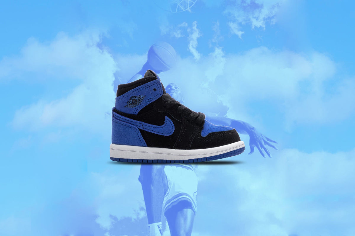 Air Jordan 1 Retro High OG (TD) 'Royal Reimagined' - Black/Royal Blue/White