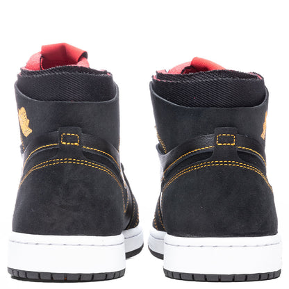 Air Jordan 1 Zoom Cmft - Black/Citrus/Fire Red