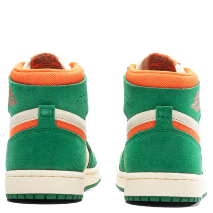Women's Air Jordan 1 Zoom CMFT 2 - Pine Green/Orange Blaze/Muslin