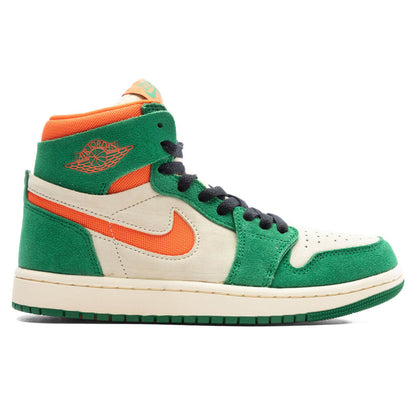 Women's Air Jordan 1 Zoom CMFT 2 - Pine Green/Orange Blaze/Muslin