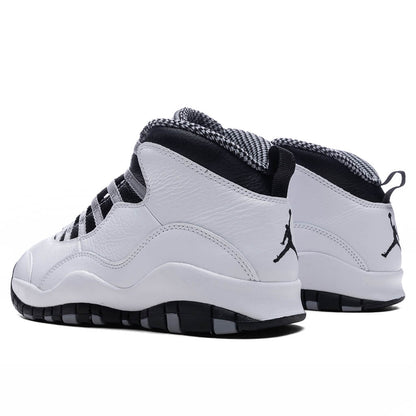 Air Jordan 10 Retro 'Steel' - White/Black/Light Steel Grey/Dark Powder Blue