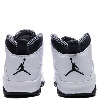 Air Jordan 10 Retro 'Steel' - White/Black/Light Steel Grey/Dark Powder Blue
