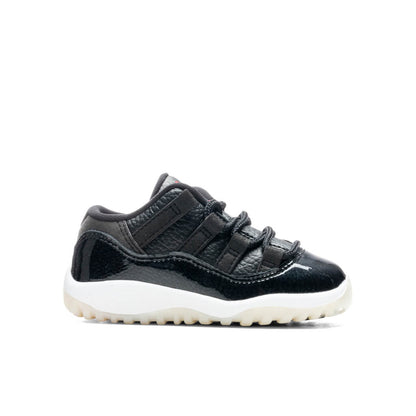 Air Jordan 11 Retro Low (TD) '72-10' - Black/Gym Red/White