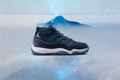 Women's Air Jordan 11 Retro - Midnight Navy/Metallic Silver/White
