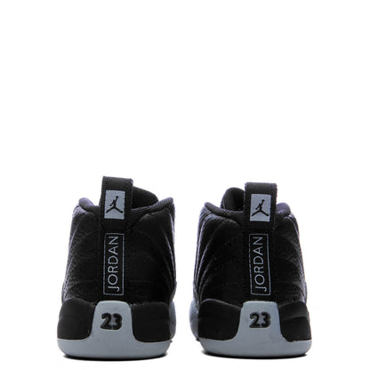 Air Jordan 12 Retro (TD) Barons - Black/Wolf Grey/White
