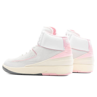 Women's Air Jordan 2 Retro 'Soft Pink' - Summit White/Gym Red/Medium Soft Pink