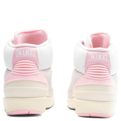 Women's Air Jordan 2 Retro 'Soft Pink' - Summit White/Gym Red/Medium Soft Pink