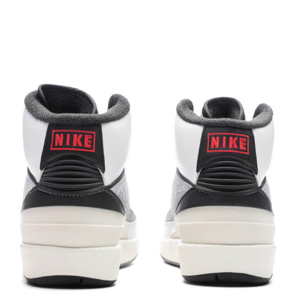 Air Jordan 2 Retro (GS) 'Python' - White/Fire Red/Cement Grey