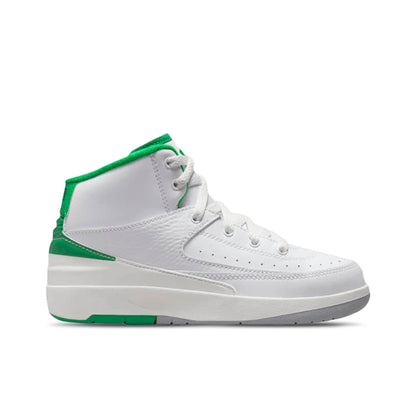 Air Jordan 2 Retro (PS) - White/Lucky Green/Sail