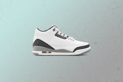 Air Jordan 3 Retro 'Grey Cement' - Summit White/Fire Red/Cement Grey