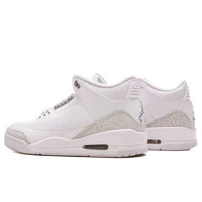 Air Jordan 3 Retro 'Pure Money' - White/Metallic Silver