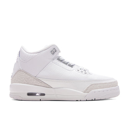 Air Jordan 3 Retro 'Pure Money' (GS) - White/Metalic Silver