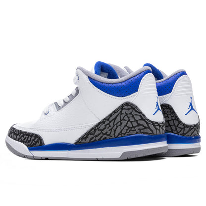 Air Jordan 3 Retro (PS) 'Racer Blue' - White/Cement Grey