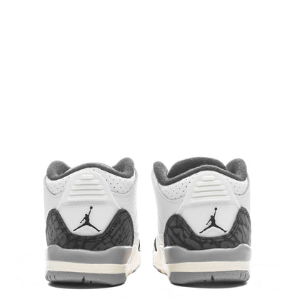 Air Jordan 3 Retro (TD) - Summit White/Fire Red/Cement Grey