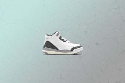 Air Jordan 3 Retro (TD) - Summit White/Fire Red/Cement Grey