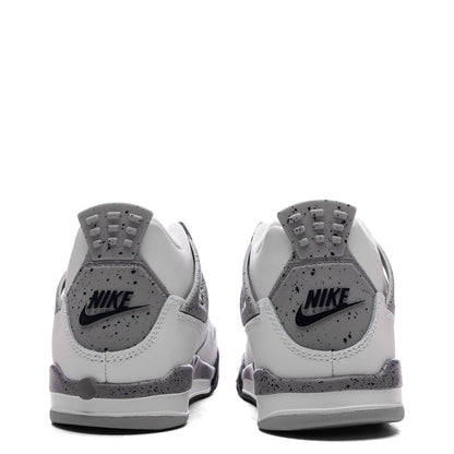 Air Jordan 4 Retro OG 'White Cement' (PS) - Summit White/Fire Red/Cement Grey/Black
