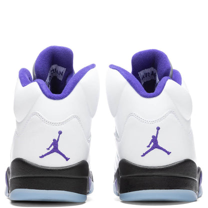 Air Jordan 5 Retro - White/Dark Concord/Black