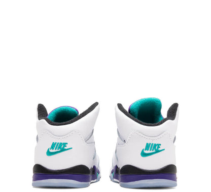 Air Jordan 5 Retro OG 'Grape' (TD) - White/New Emerald/Grape