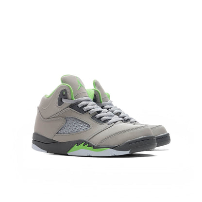 Air Jordan 5 Retro (PS) 'Green Bean' - Silver/Flint Grey