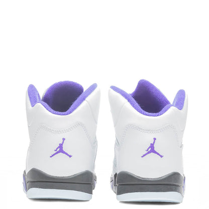 Air Jordan 5 Retro (PS) - White/Dark Concord/Black