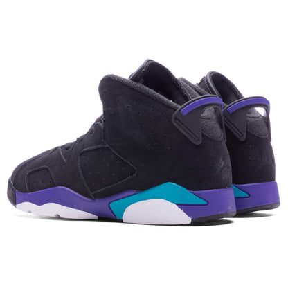 Air Jordan 6 Retro (PS) 'Aqua' - Black/Bright Concord/Aquatone