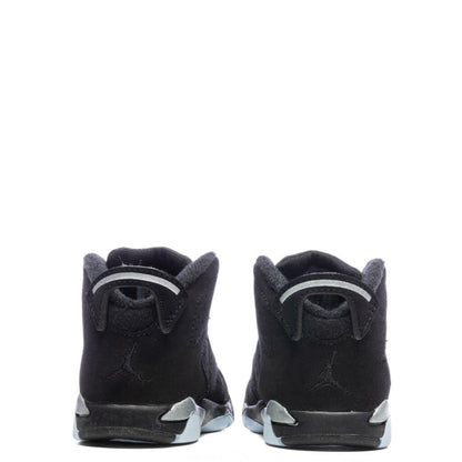 Air Jordan 6 Retro (TD)  - Black/Metallic Silver/Black