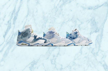 Air Jordan 6 Retro (GS) - White/Dutch Blue/Citron Tint