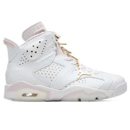 Women's Air Jordan 6 Retro 'Gold Hoops' - White/Metallic Gold
