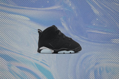 Air Jordan 6 Retro (TD)  - Black/Metallic Silver/Black