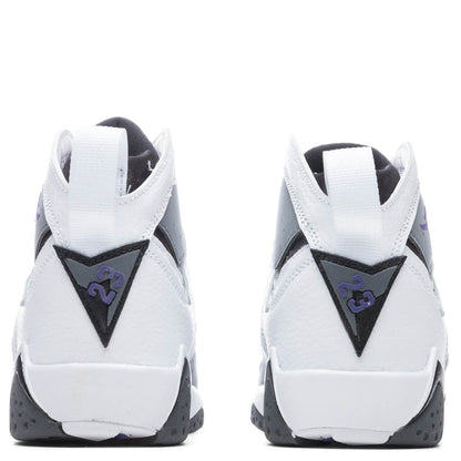 Air Jordan 7 Retro (GS) "Flint" - White/Varsity Purple