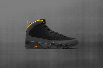 Air Jordan 9 Retro "University Gold" - Black/Dark Charcoal