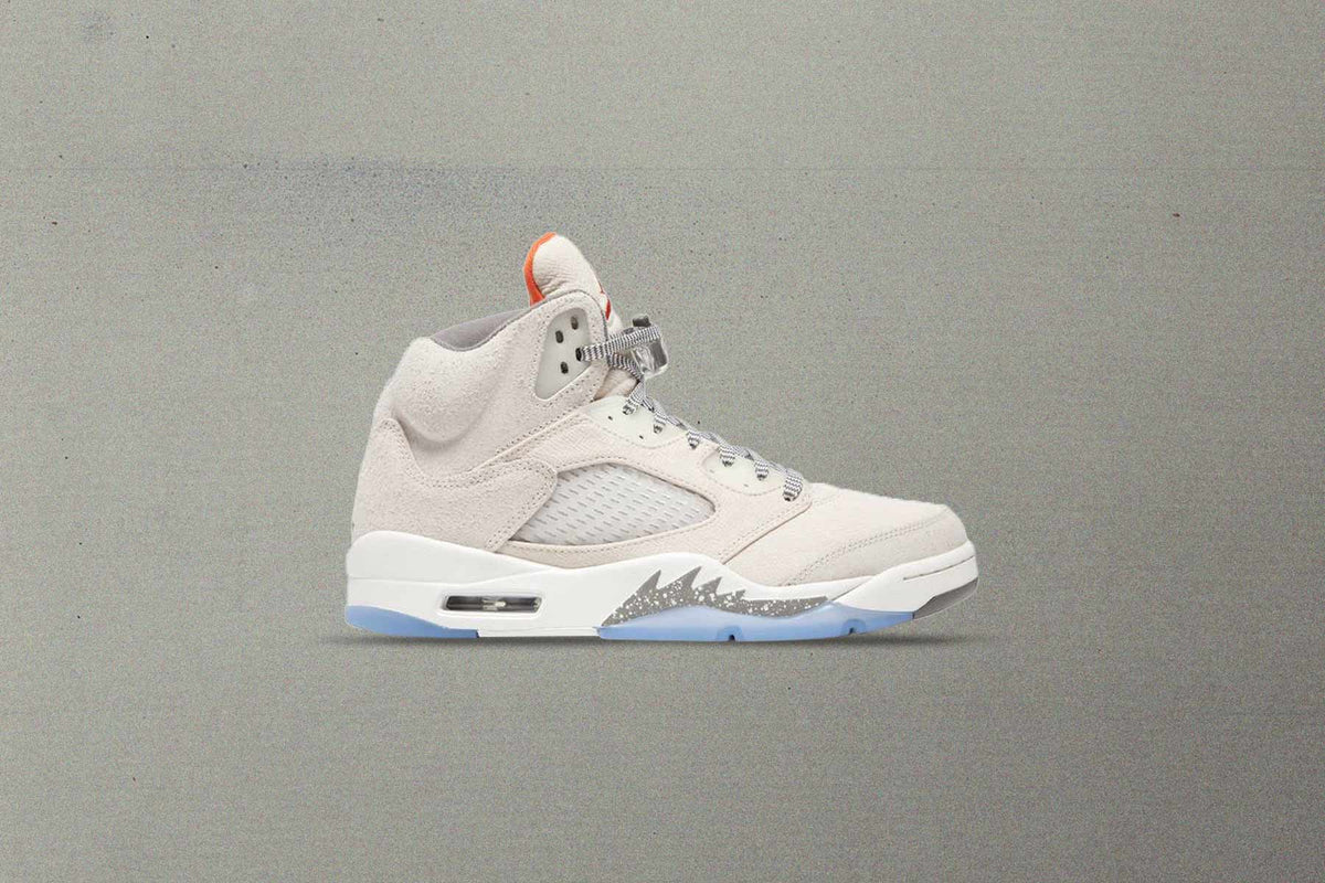 Air Jordan 5 Retro SE Craft - Light Orewood Brown/Safety Orange/Flat Pewter