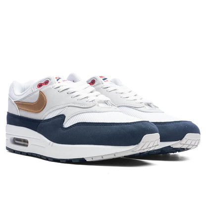 Air Max 1 'Olympic' - Obsidian/Metallic Gold/White