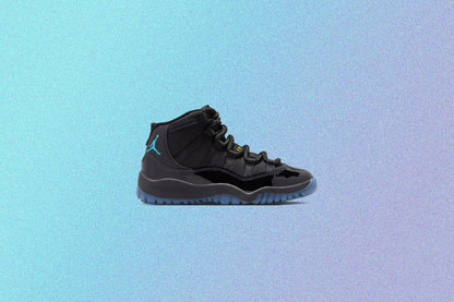 Air Jordan 11 Retro 'Gamma' (PS) - Black/Gamma Blue/Varsity Maize