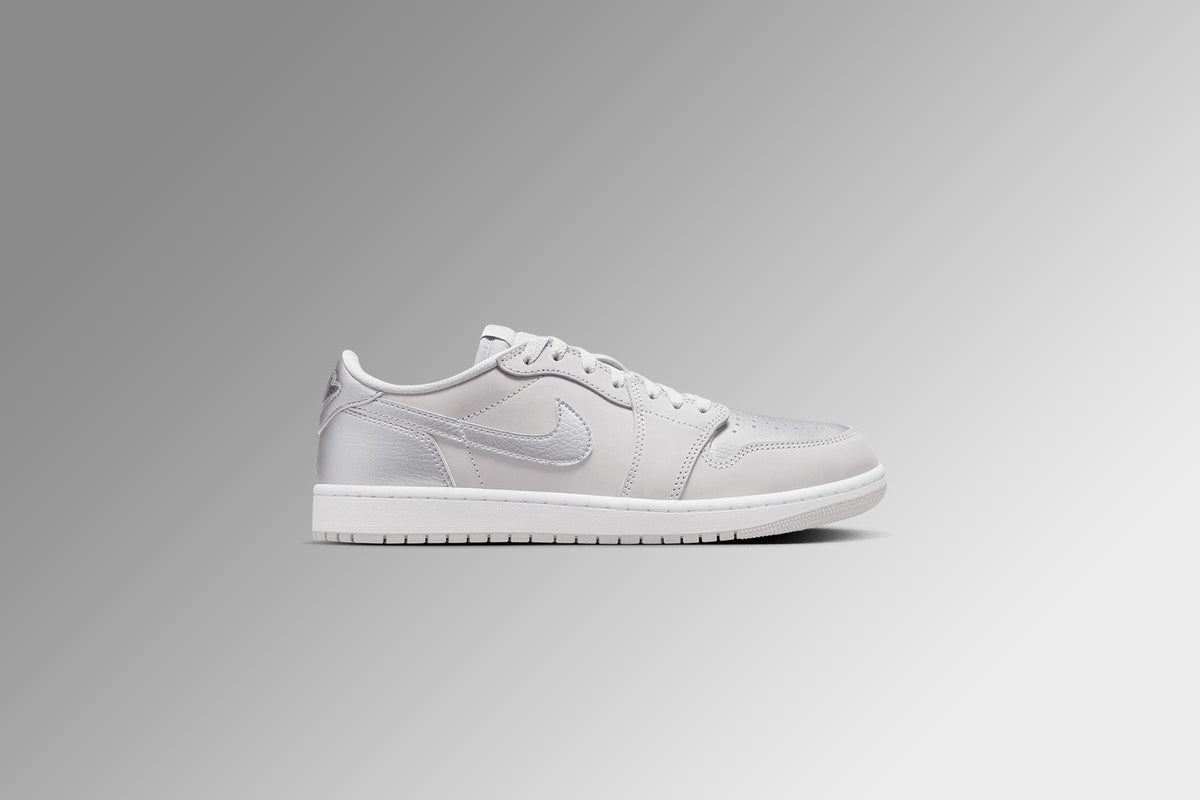 Air Jordan 1 Low OG 'Metallic Silver' (GS) - Neutral Grey/Metallic Silver/White
