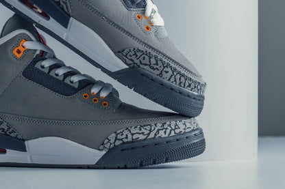 Air Jordan 3 Retro "Cool Grey" - Silver/Sport Red