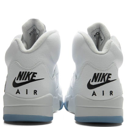 Air Jordan 5 Retro 'White Metallic' - White/Black/Metallic Silver
