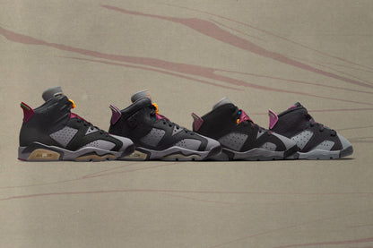 Air Jordan 6 Retro (PS) 'Bordeaux' - Black/Bordeaux/Light Graphite