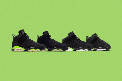 Jordan 6 Retro (PS) - Black/Electric Green