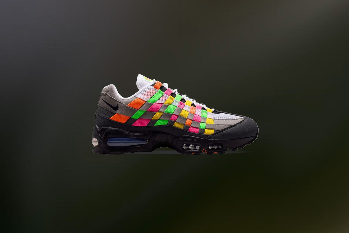 Air Max 95 Big Bubble Woven 'Multi' - White/Purple Dynasty/Pearl Grey