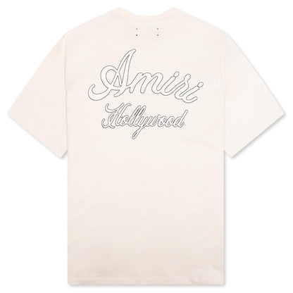 Amiri Hollywood Tee - Alabaster