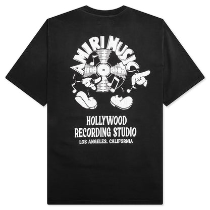 Amiri Music Record Tee - Black