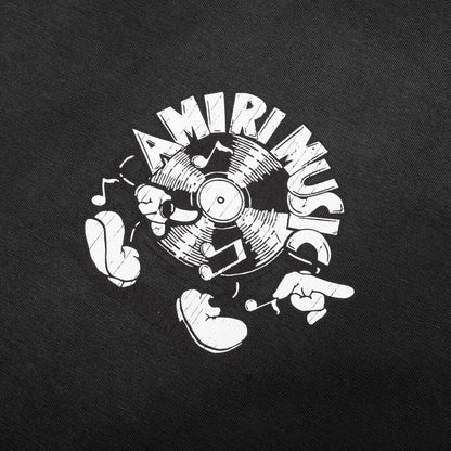 Amiri Music Record Tee - Black